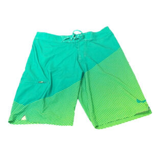 NIKE Board Shorts Bathing Suit Men’s Green Size 34
